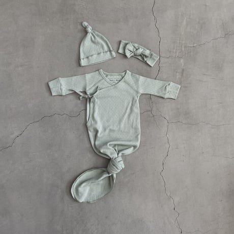 Organic Baby Hat / Hippo + Birds  [ベビー ハット 新生児 出産準備 退院着 お宮参り ポインテル]