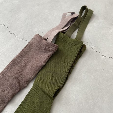 Merino Wool Blend Suspender Leggings  / Cóndor  [コンドル  サスペンダー レギンス タイツ ブレース 子供服]