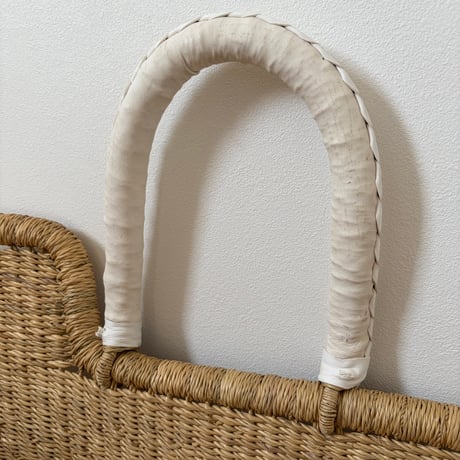 Moses Basket [ Hooded / Ivory&Beige ] / Hippo + Birds     [ボルガクーファン クーファン ベビーベッド]