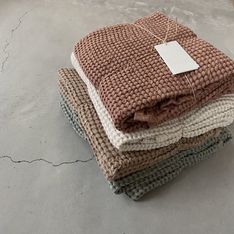 Cotton-Linen Waffle Blanket / MALLINO  [マリノ コットンリネン ブランケット ワッフル おくるみ 出産祝い 赤ちゃん 出産準備]