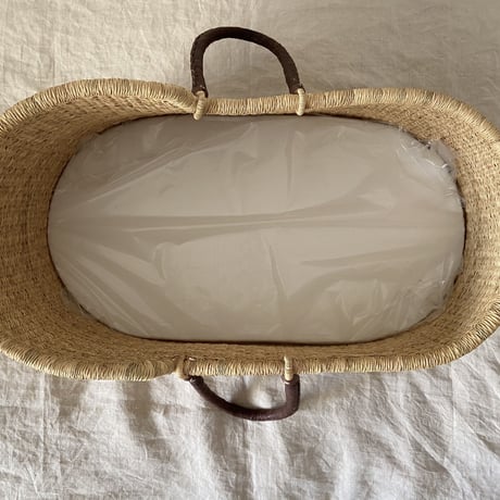 [ご予約] Moses Basket [ Hooded / Brown ] / Hippo + Birds     [ボルガ クーファン ベビーベッド クーファン]