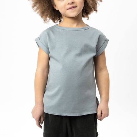 BAMA T-SHIRT [ Grey Blue ]  / STUDIO BOHEME PARIS  [ スタジオボエムパリ Tシャツ 子供服 ベビー服]