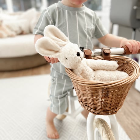 Floppy Animal Rabbit WHITE  ( Small ) / SENGER Naturwelt  [ファーストトイ オーガニック 洗える ぬいぐるみ  出産祝い 赤ちゃん ギフト]