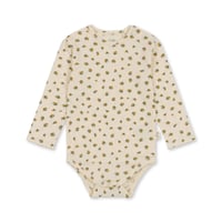 Basic LS Body GOTS [ PEONIA LIMONE ] / konges sloejd    [コンゲススロイド ロンパース ベビー服 ボディ]