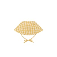 [26SS] Honeycomb Gingham Bucket Sun Hat / Organic Zoo