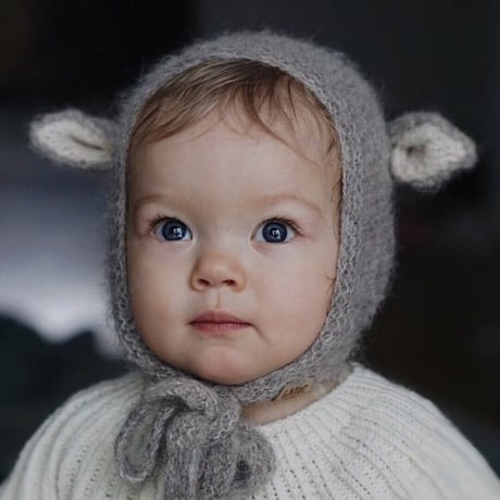 Fairy Hat Alpaca & Silk LIGHT GRAY [ 1-2y, 2-4y ] / GANG OF KIDS [ ボンネット]