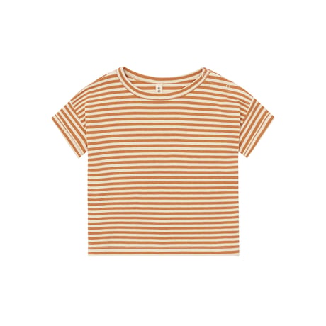 [26SS] Copper Stripes Boxy T-Shirt / Organic Zoo