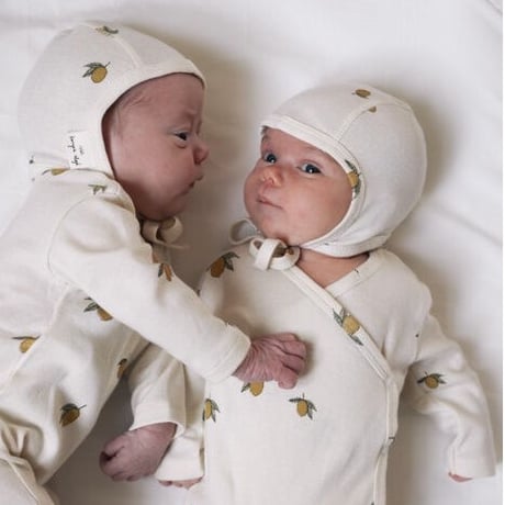 Baby Helmet GOTS [ Lemon ]  / Konges sloejd   [Konges Slojd コンゲススロイド オーガニックコットン ボンネット 赤ちゃん]