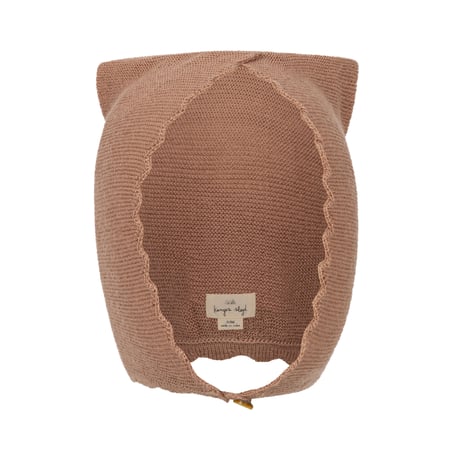 CAT KNIT HELMET [ CAFÉ AU LAIT ]  / Konges sloejd   [Konges Slojd コンゲススロイド ボンネット 赤ちゃん]