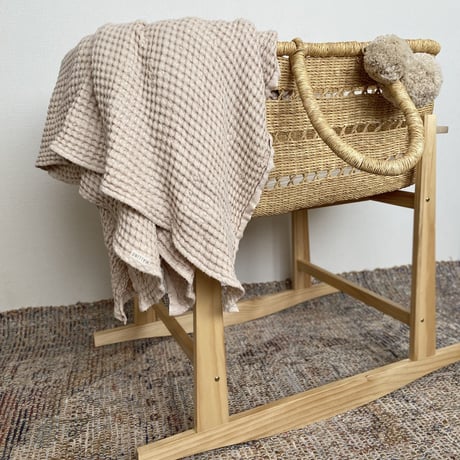 Rocking Wooden Stand [ Natural ]  / Hippo + Birds  クーファンスタンド ボルガ クーファン moses basket