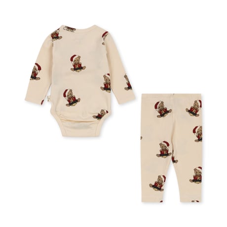BASIC NEWBORN SET GOTS  / Konges sloejd   [Konges Slojd コンゲススロイド パジャマ]