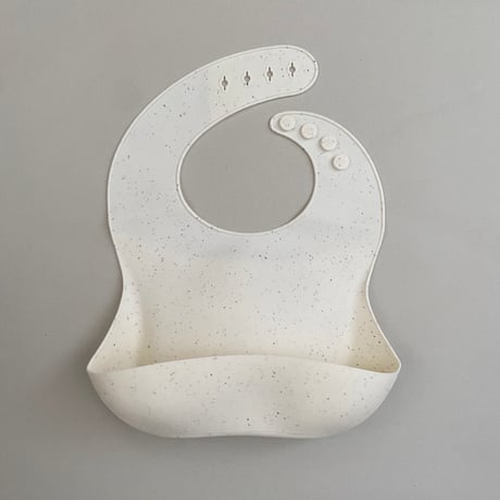 Speckled Silicone Baby Bib / Hippo + Birds  [シリコン ビブ スタイ つぶつぶ 斑点模様 食事エプロン 離乳食 エプロン 幼児 男の子 女の子 シンプル]