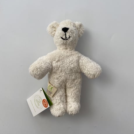Animal Baby Bear WHITE  / SENGER Naturwelt  [ファーストトイ オーガニック ぬいぐるみ 洗える ベビー 白クマ 出産祝い ベビー 赤ちゃん ギフト]