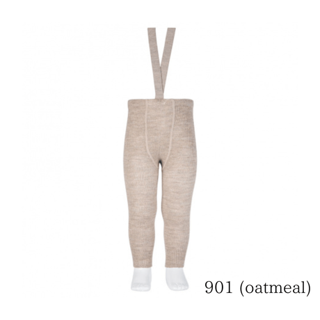 Merino Wool Blend Suspender Leggings  / Cóndor  [コンドル  サスペンダー レギンス タイツ ブレース 子供服]