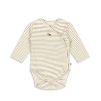 Basic LS Newborn Body GOTS [ TEA STRIPE ] / konges sloejd