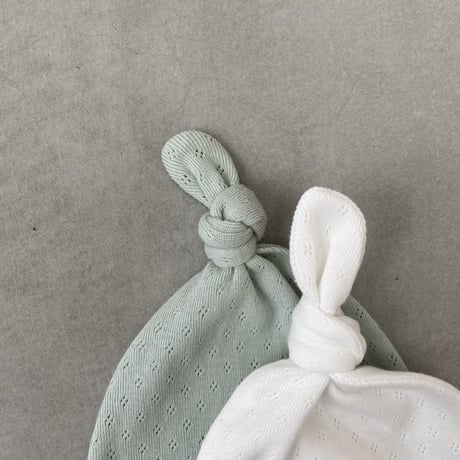 Organic Baby Hat / Hippo + Birds  [ベビー ハット 新生児 出産準備 退院着 お宮参り ポインテル]