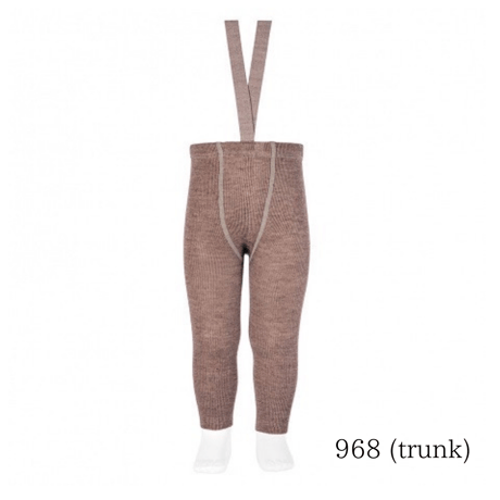 Merino Wool Blend Suspender Leggings  / Cóndor  [コンドル  サスペンダー レギンス タイツ ブレース 子供服]