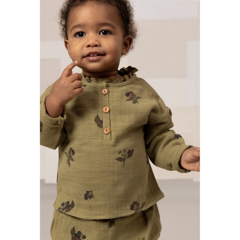 トップス BeBe Organic Gabriella Blouse Bebe Organic Gabriella Blouse - Vintage Floral - 6Y Last One