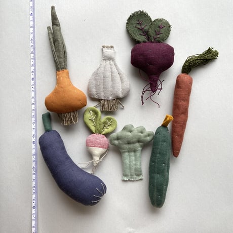 Fabric Toy [ Vegetable ] / Handmade from RF [ 布おもちゃ ハンドメイド 女の子 男の子 インテリア]