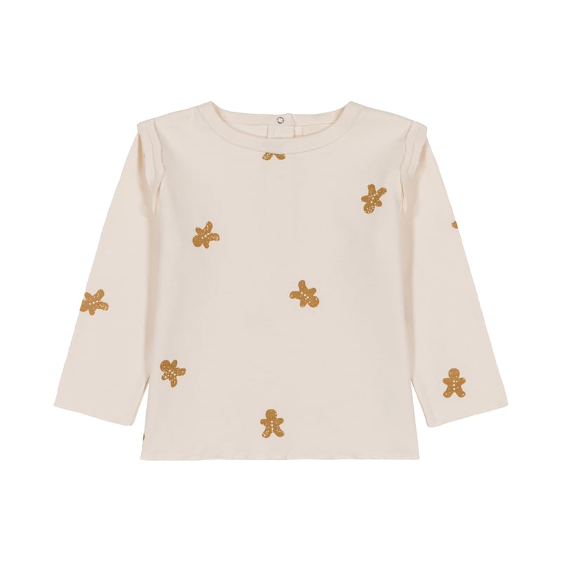 LALA T-SHIRT 6m-24m [ Ecru Gingerbread ] / STU...