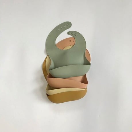 Silicone Baby Bib / Hippo + Birds  [シリコン ビブ エプロン 離乳食]