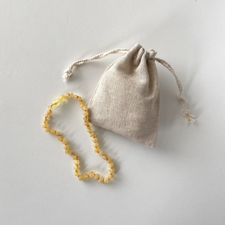 Amber Teething Necklace [ Lemon ] / Amber  [アンバーネックレス 歯ぐずり 琥珀 ベビー キッズ 子ども  ]