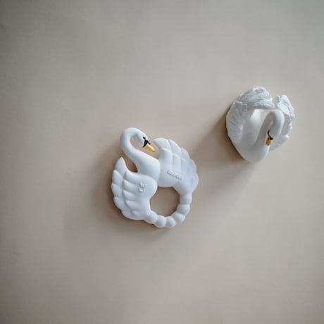 Teether Swan /  Natruba  [歯固め 赤ちゃん 白鳥 ナチュルバ スワン ベビー ギフト 出産祝い]