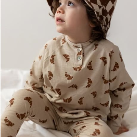 L/S T-SHIRT CROISSANT ORGANIC / MONSIUER MINI