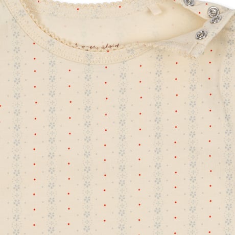 Basic SS Body GOTS [ FETE DE FLEUR ] / konges sloejd    [コンゲススロイド ロンパース ベビー服 ボディ]