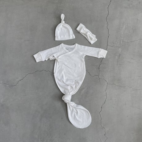 Organic Baby Hat / Hippo + Birds  [ベビー ハット 新生児 出産準備 退院着 お宮参り ポインテル]