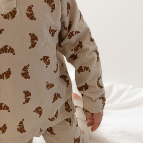 L/S T-SHIRT CROISSANT ORGANIC / MONSIUER MINI