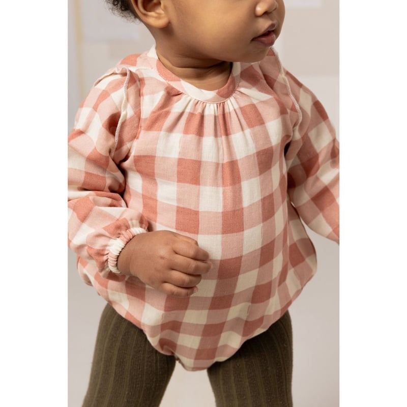 送料無料】 ESMÉE ROMPER [ PINK GINGHAM ] / STUDIO B