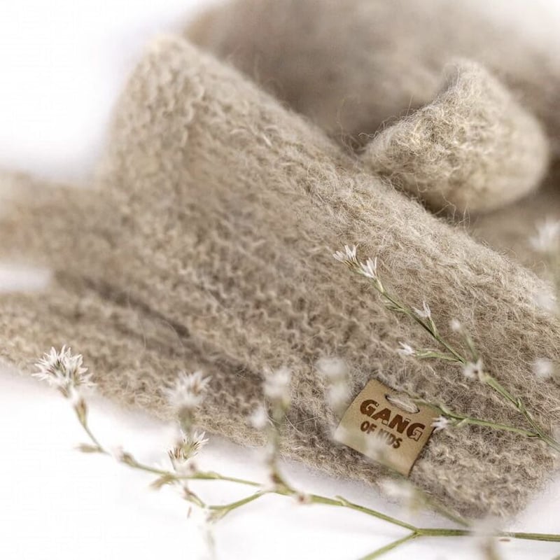 Fairy Hat Alpaca & Silk LIGHT BEIGE [ 1-2y, 2-4 Fairy Hat Alpaca & Silk LIGHT BEIGE [ 1-2y, 2-4