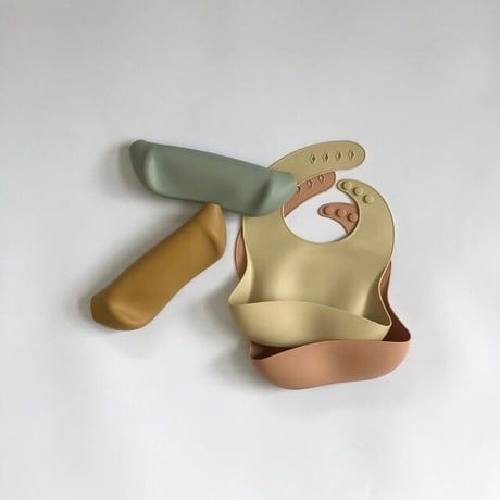 Silicone Baby Bib / Hippo + Birds  [シリコン ビブ エプロン 離乳食]