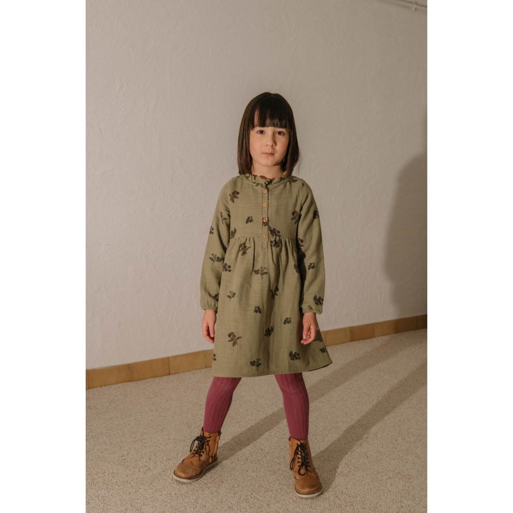 K　STUDIO BOHEME VERMONT DRESS スタジオボエム 送料無料】 18m,24m VERMONT DRESS [ GREEN ALOE / BLA