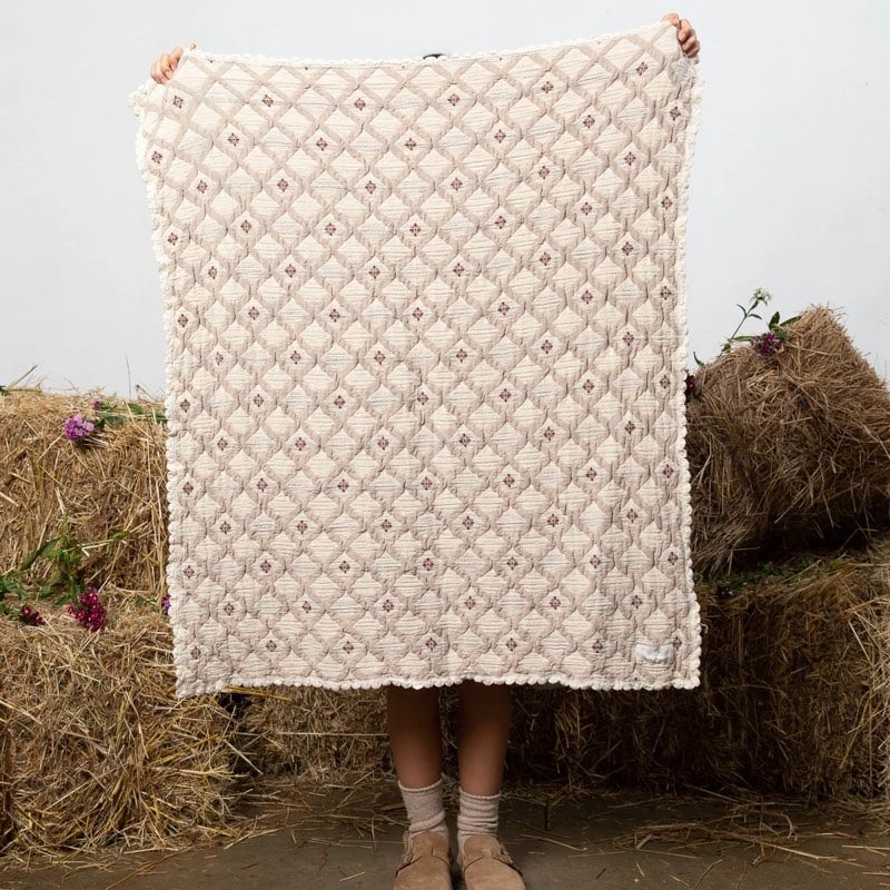 【omochi】bebe organic Joan Blanket Bebe Organic Joan Blanket – Babys breath layette