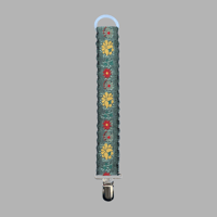 Pacifier Strap [ garden ] / Hippo + Birds  [ おしゃぶりホルダー おしゃぶりストラップ クリップ 赤ちゃん ベビー ]