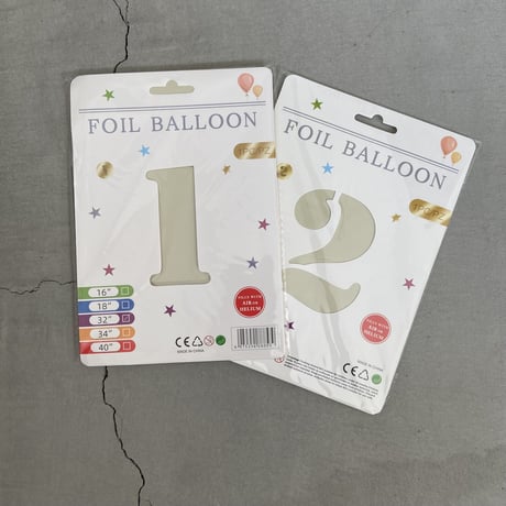 32” Foil Number Balloon  [ バースデー お誕生日 記念日 くすみカラー バースデーフォト]