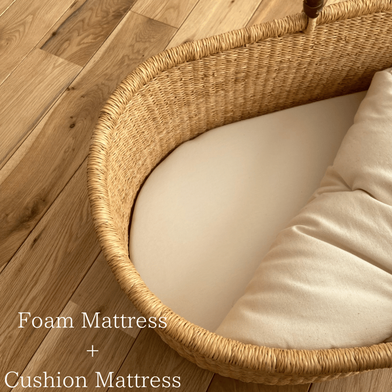 Moses Basket [ Classic / Beige ] / Hippo + Bird