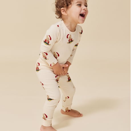 BASIC BODY/PANTS SET GOTS  / Konges sloejd   [Konges Slojd コンゲススロイド パジャマ]