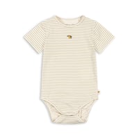 Basic SS Body GOTS [ TEA STRIPE ] / konges sloejd    [コンゲススロイド ロンパース ベビー服 ボディ]