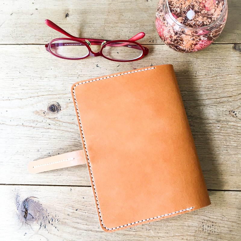 手帳カバーA6サイズ ブックカバー文庫本サイズ 姫路レザーヌメ革