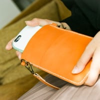 スマホポシェット　イタリアンレザー