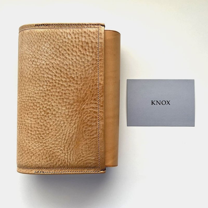 knox最終お値下げ KNOX フラクト フラップ付ナチュラル バイブルサイズ