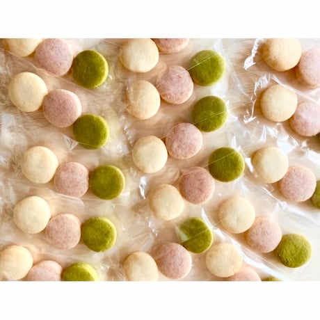 春限定！お花見クッキー【グルテンフリー】米粉ひと口サイズクッキー３個入×18袋