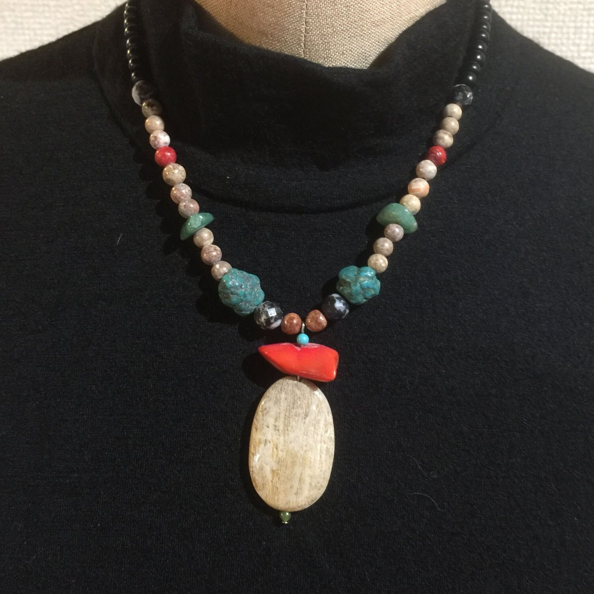 フォッシルコーラルネックレス | Gallery sounoha