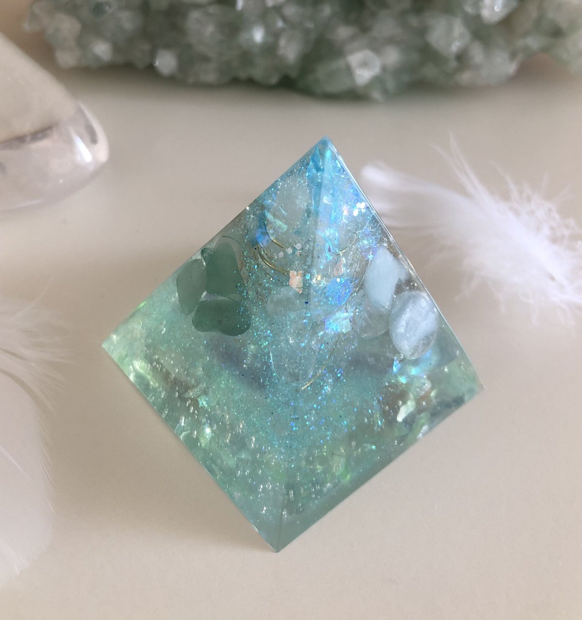 04 オルゴナイト　レムリア海　ピラミッド　予祝　恋愛　開運　ツインレイ fit=scale-down,w=1200