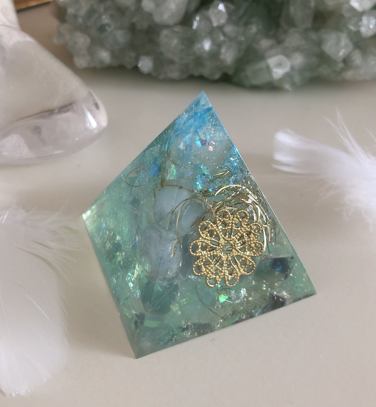 大きなRAINBOW✧海亀さんのオルゴナイト❤ナミさま❤専用です 大きなRAINBOW✧海亀さんのオルゴナイト❤ナミさま❤専用です