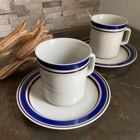 CATALINA STONE　カップ＆ソーサー　STONEWARE  CAS1801-16（未使用長期保管品）