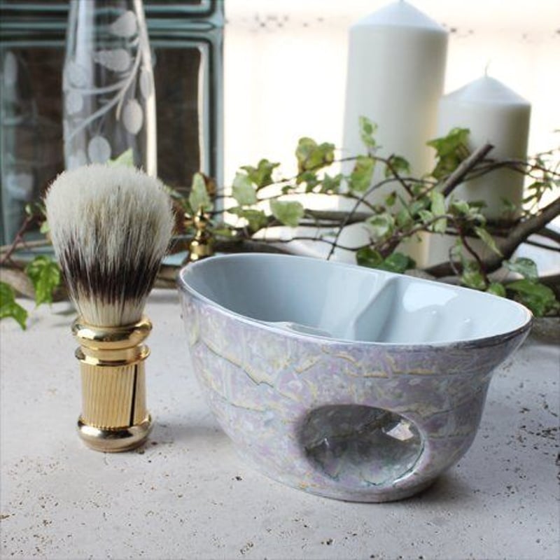 Vintageポーセリン シェービングマグ 大理石調 GREGOR BAVARIA GER